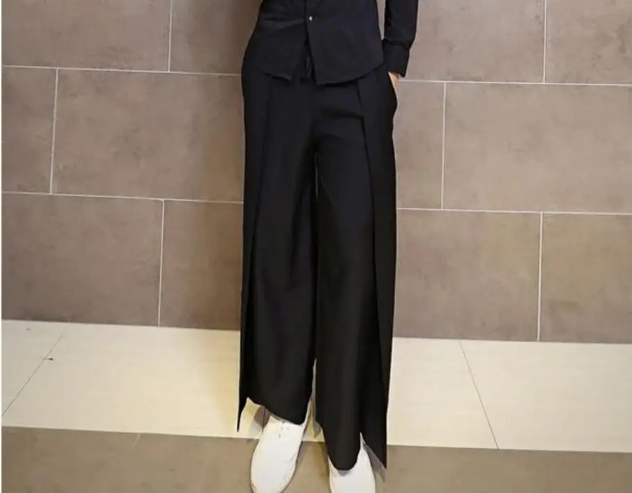 

27--40 HOT / Sping Men's New Fashion Personality Vintage Wide leg Slacks