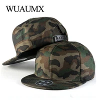 wuaumx summer baseball caps men camouflage hip hop 5 panel snapback hat for women touca gorras planas casquette chapeau 18styles