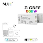 Светодиодный светильник Zigbee, управляющий RGBW, 12 В, 24 в пост. Тока, совместимый с приложением Smart Home