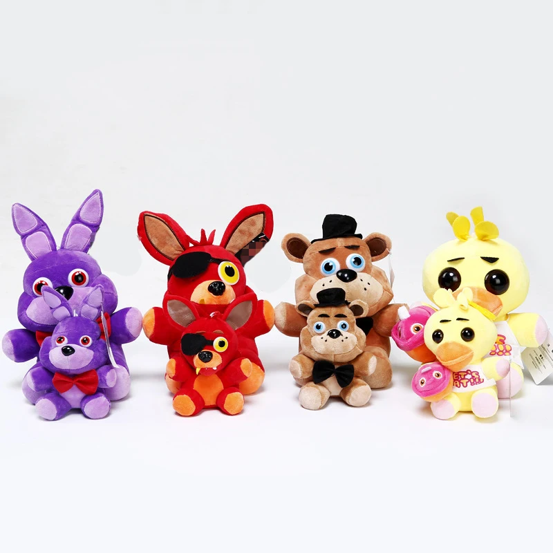 FNAF медведь лисица набивные Мультяшные игрушки 15 см пять ночей у Фредди плюшевый