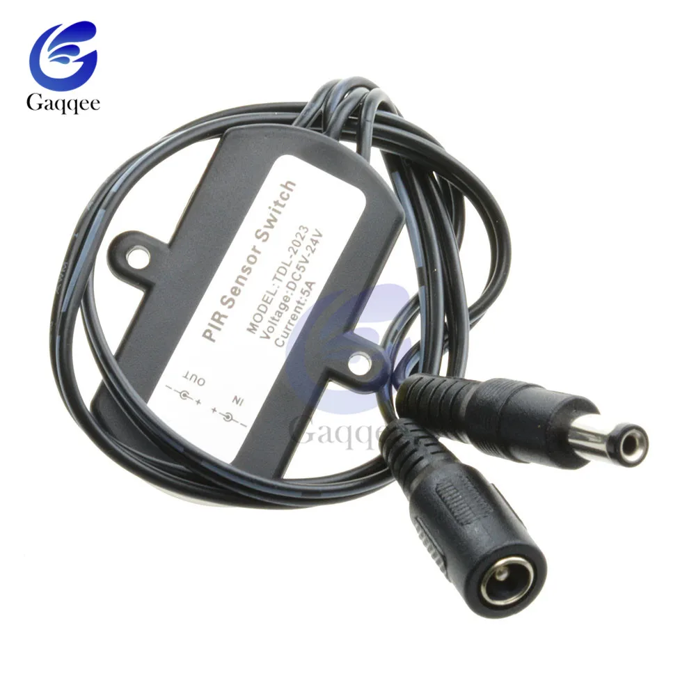 Черный DC 5V 12V 24V 5A датчик PIR переключатель мини инфракрасный ИК движения Детектор