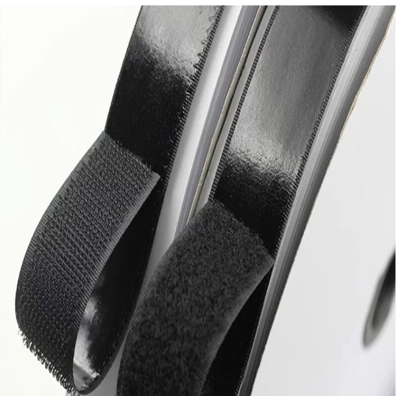 Две рулона 2см*1м черного липучего самоклеящегося крепежа сильной ленты adesivo sugru straps adhesive on.