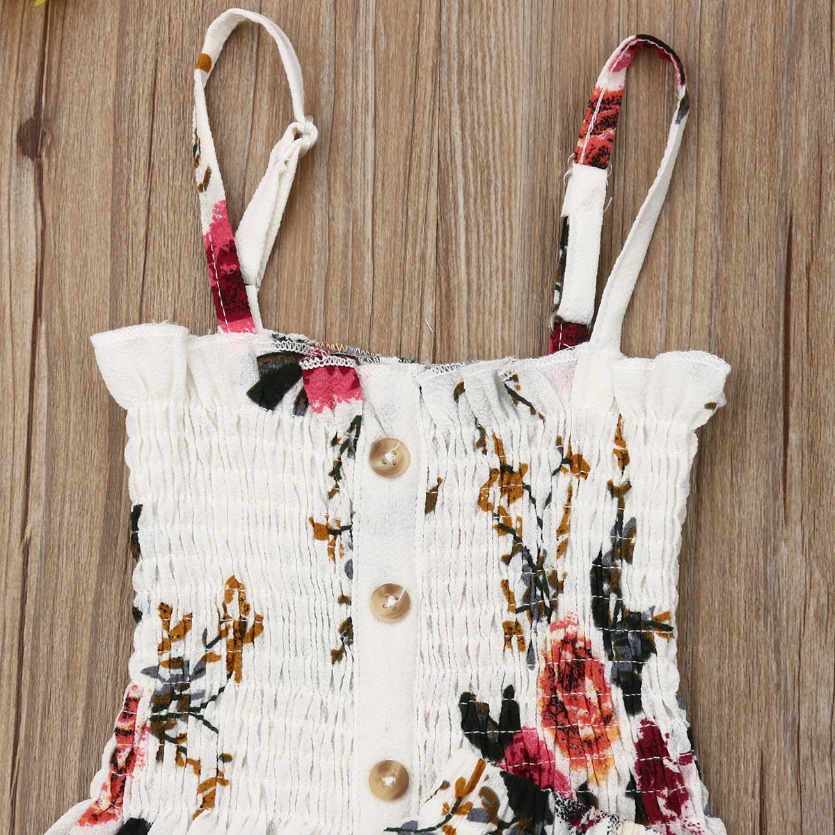 Комплекты одежды для маленьких девочек жилет без рукавов с цветочным принтом