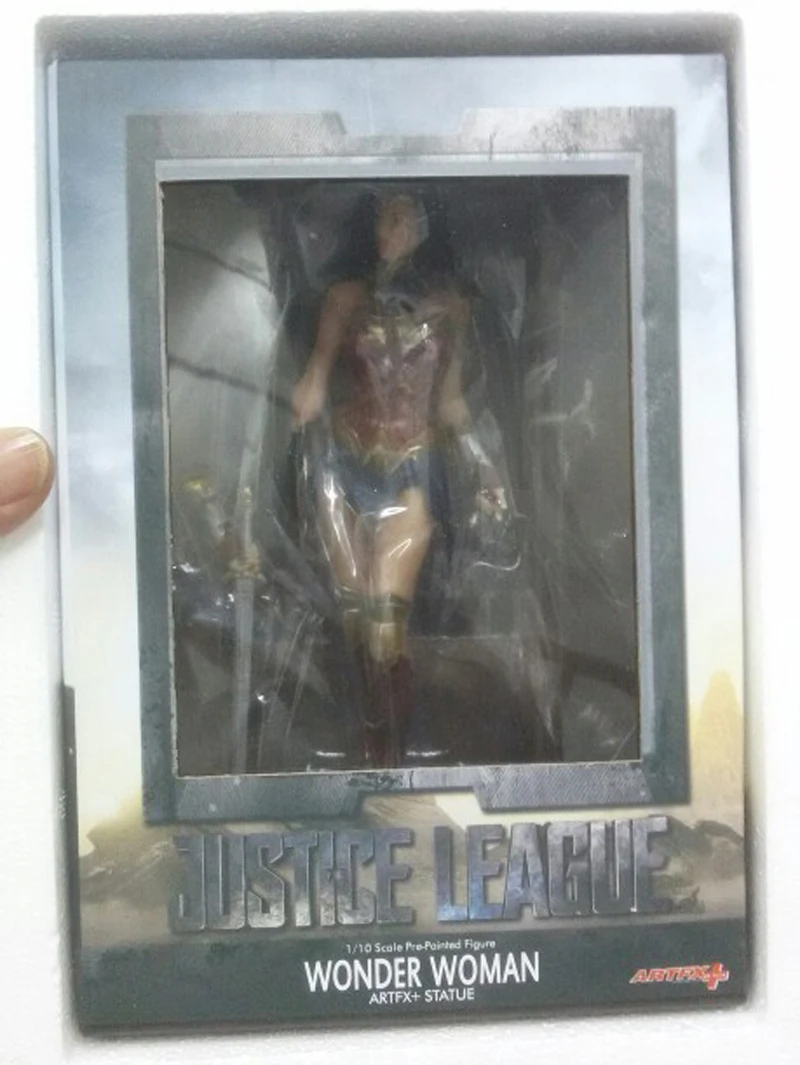 DC Лига Справедливости ARTFX статуя киборг Аквамен флэш Чудо Женщины Бэтмен Супермен фигурка игрушка кукла
