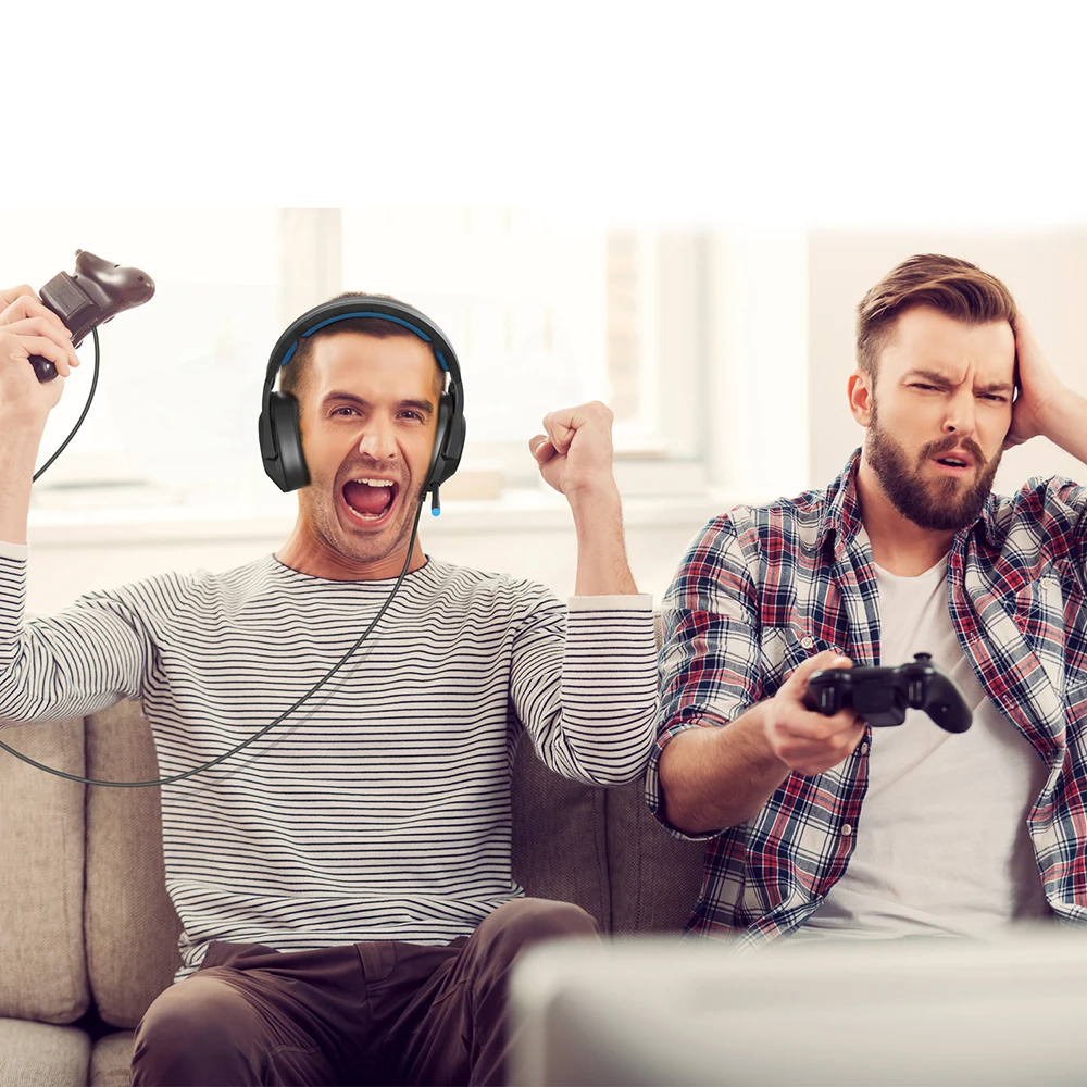 Игровые наушники ONIKUMA K9 для компьютера проводные Led HD USB с басами гарнитура x-box one