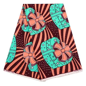 polyester Ankara Africa prints batik fabric real dutch wax tissu high quality 6yards fashion African sewing for party dress - Цвет: 29