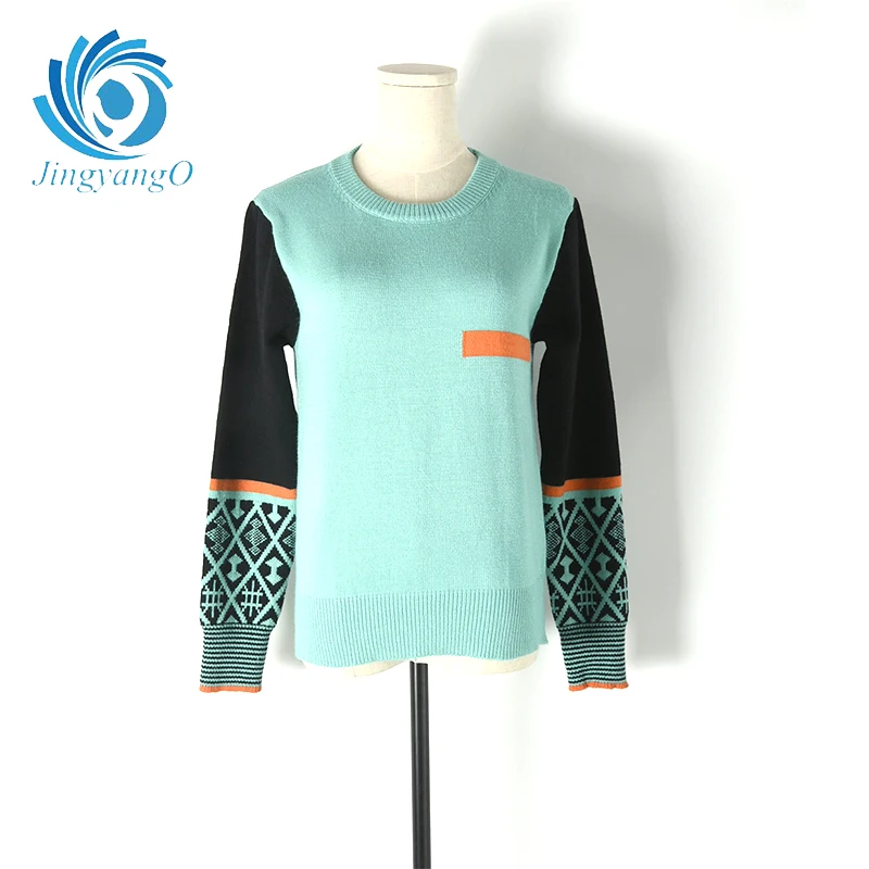 JingyangO Factory direct sales Women Pullovers 2018 Autumn Winter Fashion O-Neck Candy Sweater Pull Femme Mujer | Женская одежда