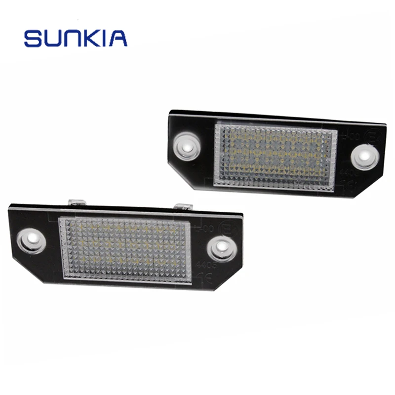 SUNKIA 2 шт./пара Лидер продаж светодио дный номерной знак света для Ford Focus C-MAX I/MK2 с 18# высокое мощность светодио дный чипы