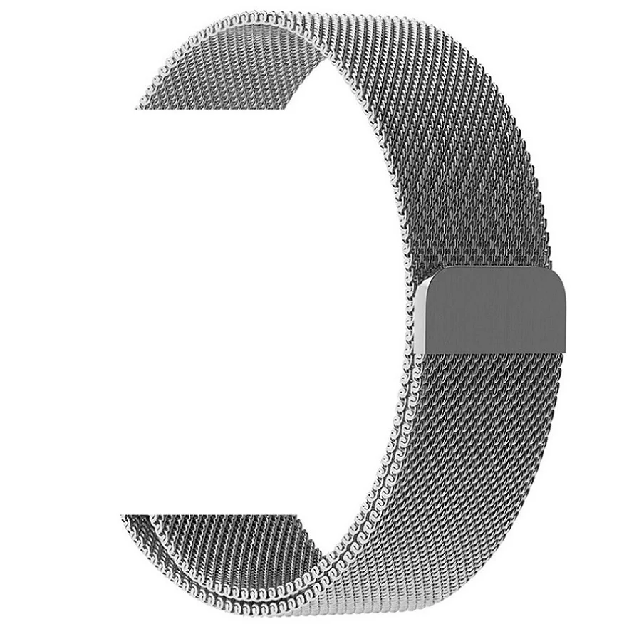 Silver-Magnetic Миланский ремешок для Apple Watch 38 мм 42 мм браслет из нержавеющей стали с украшение с кисточкой для iWatch серии 5/4/3/2/1 - Цвет ремешка: Silver-Magnetic
