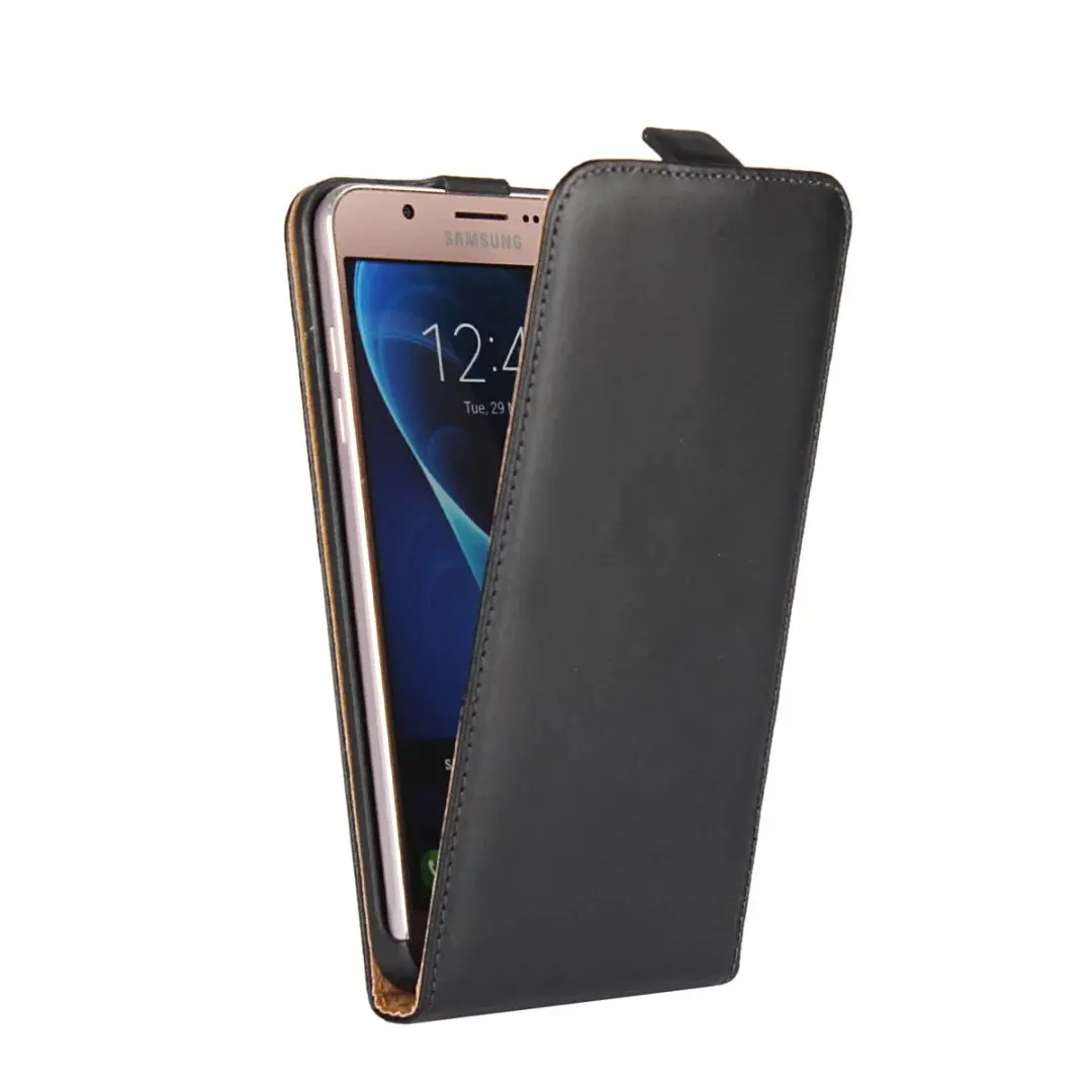 PDGB чехол из натуральной кожи для Samsung Galaxy J1 J3 J7 2016 J120 J710 Вертикальный флип