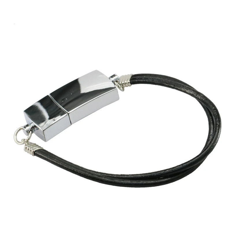 Новый кожаный браслет Usb 8 ГБ 16 32 64 Гб ювелирное изделие металлический USB