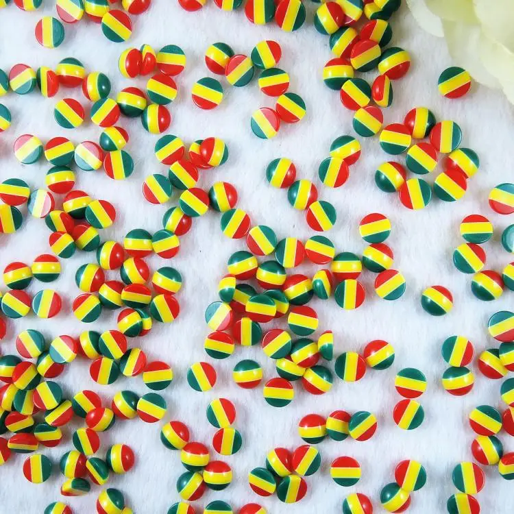 Круглые шарики Rasta 8 мм 100 шт. круглые полурезиновые с плоской задней поверхностью