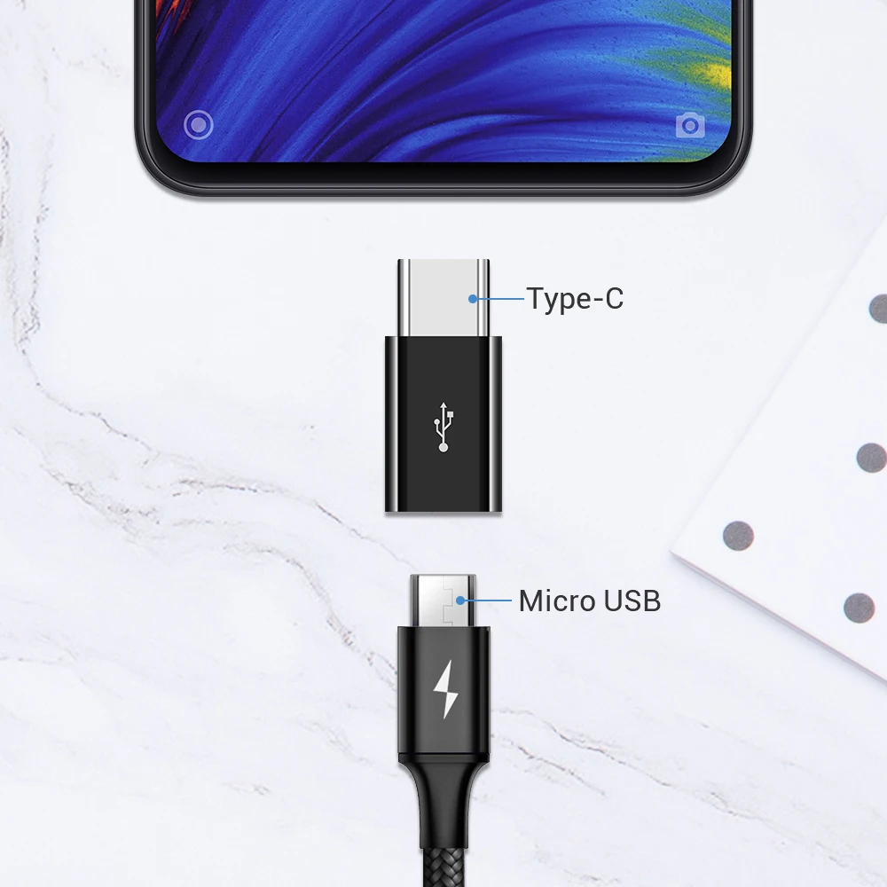 10 шт. OTG type C адаптер mi cro USB для данных huawei P20 Xiaomi Pad samsung Galaxy A9 One Plus C|Кабели мобильных