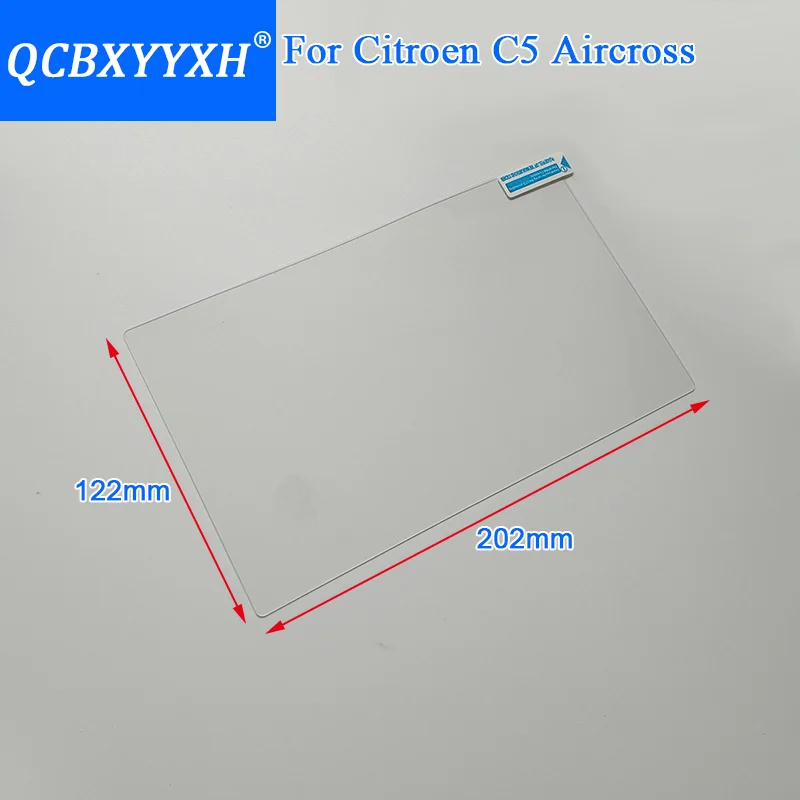 QCBXYYXH стайлинга автомобилей gps навигации Экран Стекло Защитная пленка для Citroen C5 Aircross Управление из ЖК-дисплей Экран автомобиля Стикеры