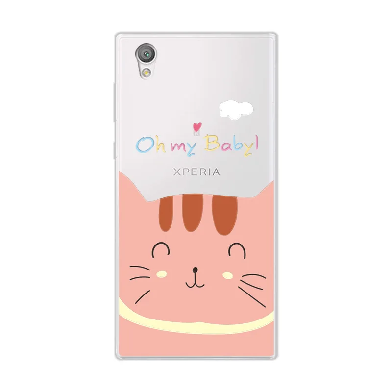 A08 Чехол с объемными рельефными кружевными цветами для sony Xperia L1 XZ1, компактный чехол с милым котом для телефона sony XA1 Ultra XA2 Ultra Coque - Цвет: A08