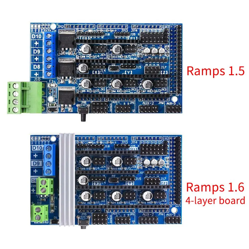 Bigtreetech обновление Ramps 1 5 6 основание на 4 панель управления подходит для A4988 DRV8825