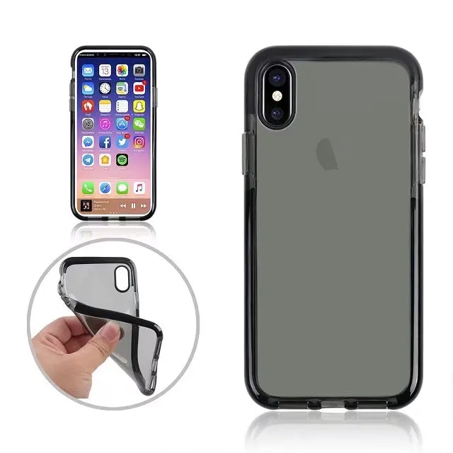 Horsebiao 20 шт. для iphone х ТПУ чехол прозрачный Мягкие TPU силиконовый полный
