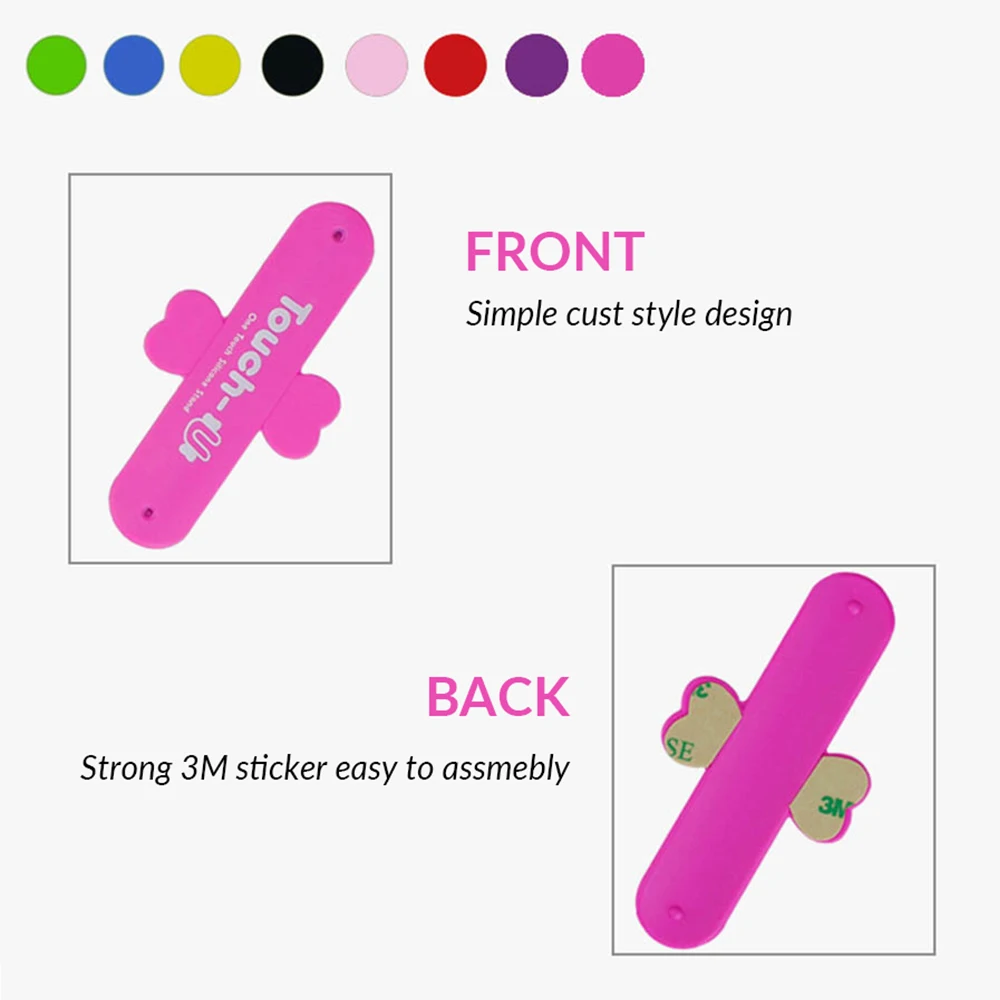 Universal Silicone Phone Holder Stand - Pack of 10, Portable Mini Touch U for iPhone 6 5s 7, Samsung, Tablets, PC image 6