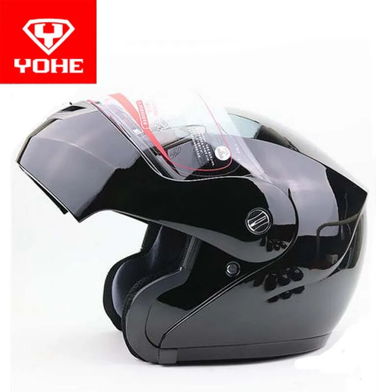 Мотоциклетный шлем YOHE undraped face мотоциклетный из АБС пластика с откидной крышкой