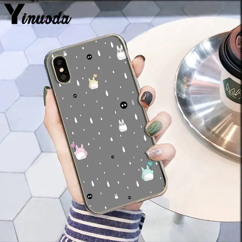 Популярный Милый Забавный мультяшный чехол Totoro с аниме DIY Роскошный для iphone 138 7 6 6S