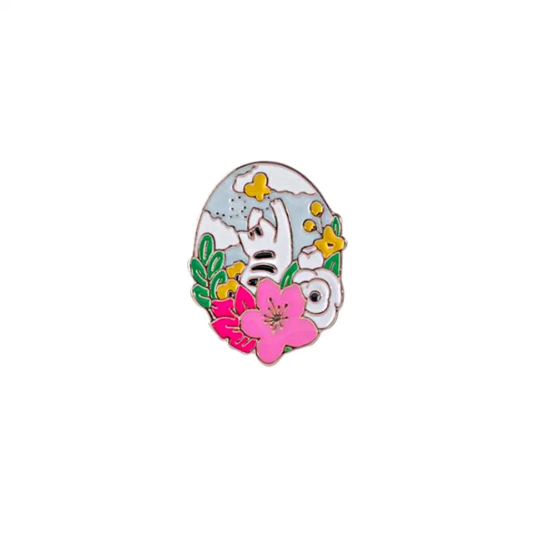 Timlee X048 Новый мультфильм милые капли масла Кот вишни цветок металлические броши