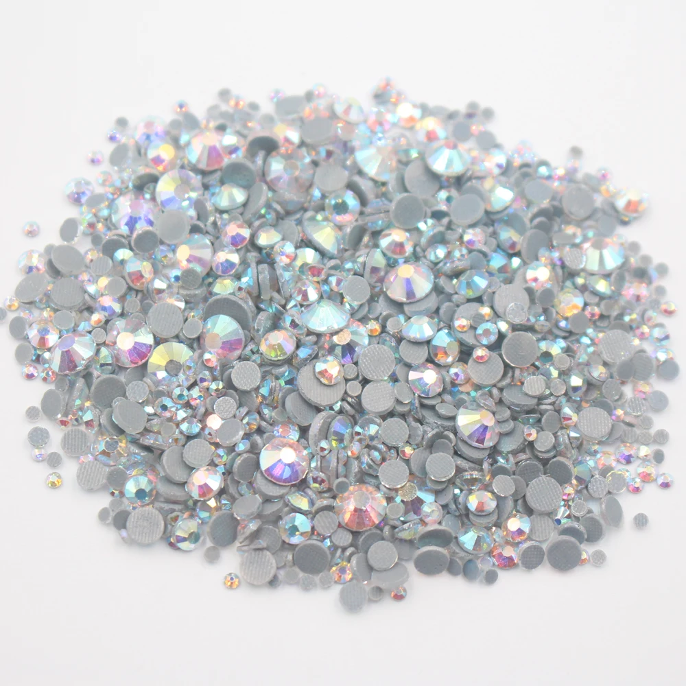 Стразы с горячей фиксацией 2500 шт. блестящие стразы черного диаметра клей на камни