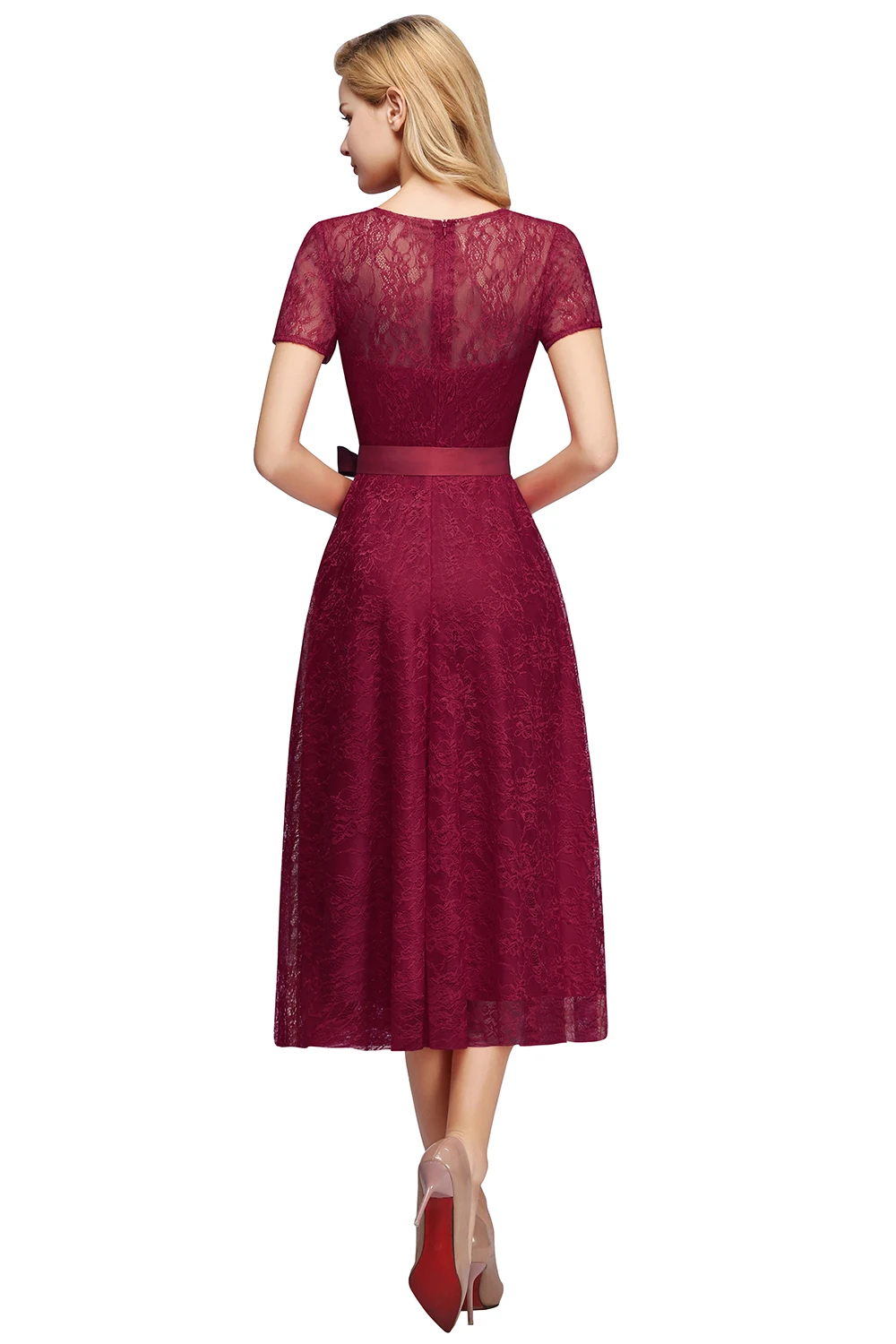 

vestidos coctel 2019 Spring Summer Cocktail Dresses V-Neck Short Sleeve robe cocktail Short Party Gown vestidos coctel mujer