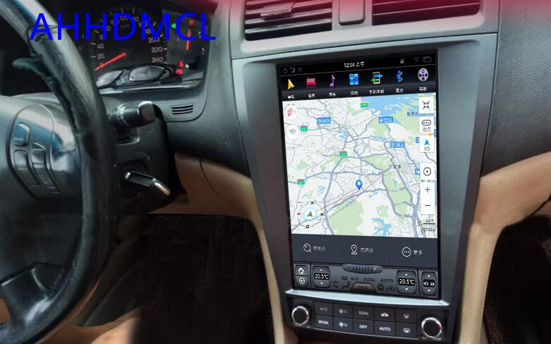 Автомобильным бортовым компьютером коврик для Tesla Стиль мультимедийный плеер Android 7,1 gps для Accord 7th автоматический адаптер переменного тока Edition 2003 2004 20052006 2007