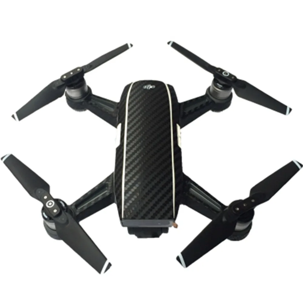 Waterproof PVC Protective Carbon Fiber for DJI Spark Camera Drone Decals Spare Parts Accessories Skin Cover Stickers | Электроника