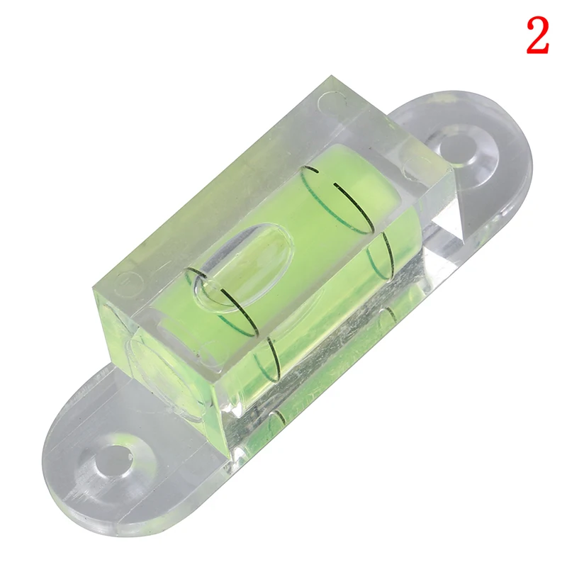 

1PCS Mini Spirit Level Bubble Acrylic Square Level Bubble With Ears
