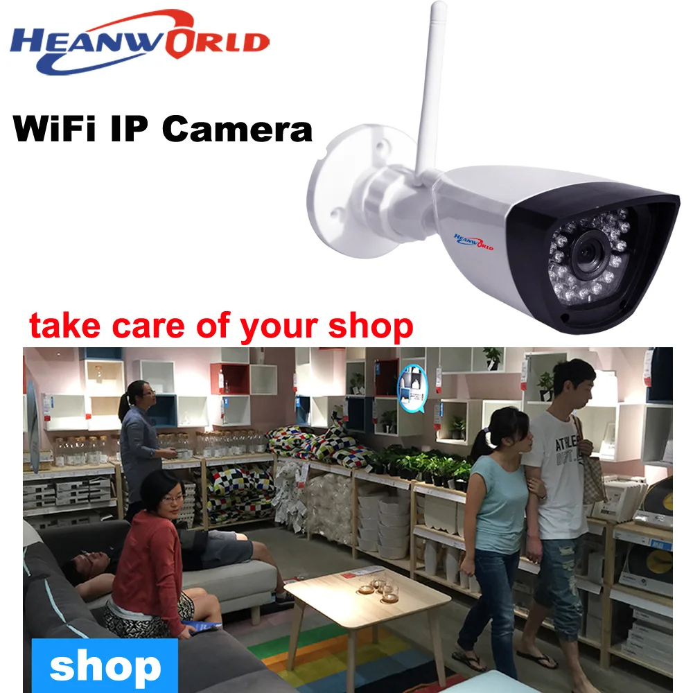 Беспроводная Проводная IP камера Heanworld P2P ONVIF 1080P веб HD для домашнего