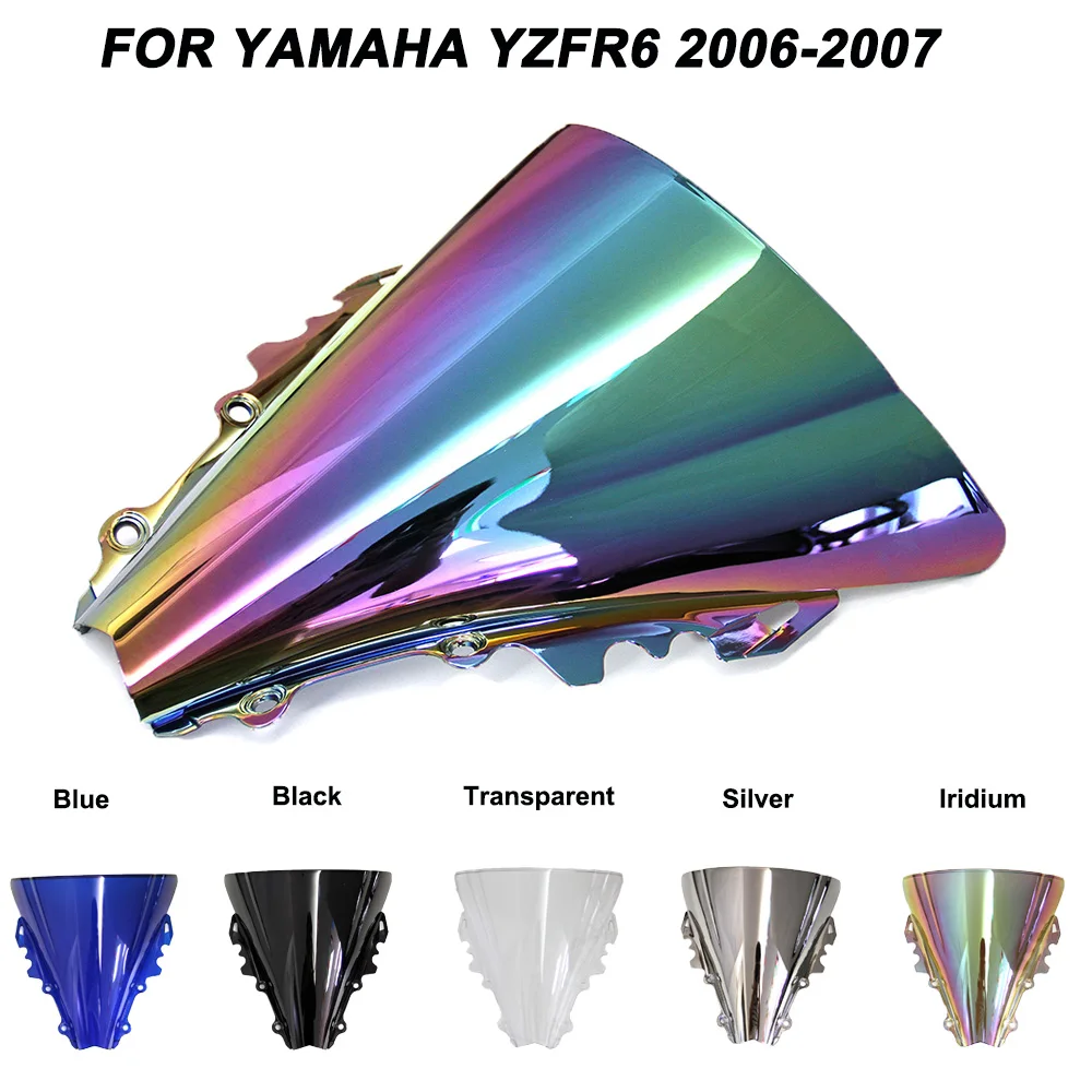 Мотоцикл лобовое стекло Double Bubble ветровое для Yamaha YZFR6 YZF R6 yzf r6 2006 2007 2007|Козырьки от