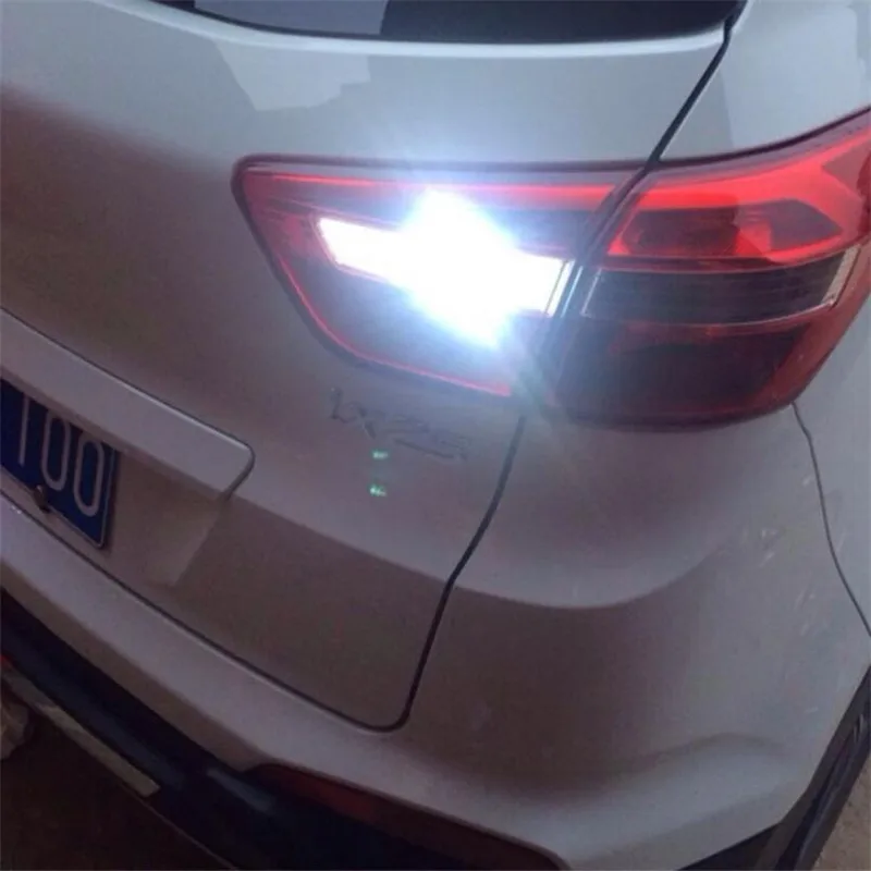 

Для Hyundai ix25(creta) 21 Вт Автомобильный светодиодный противотуманный фонарь заднего хода автомобильный Стайлинг светодиодный глаз белый свет лампа 2 шт./лот