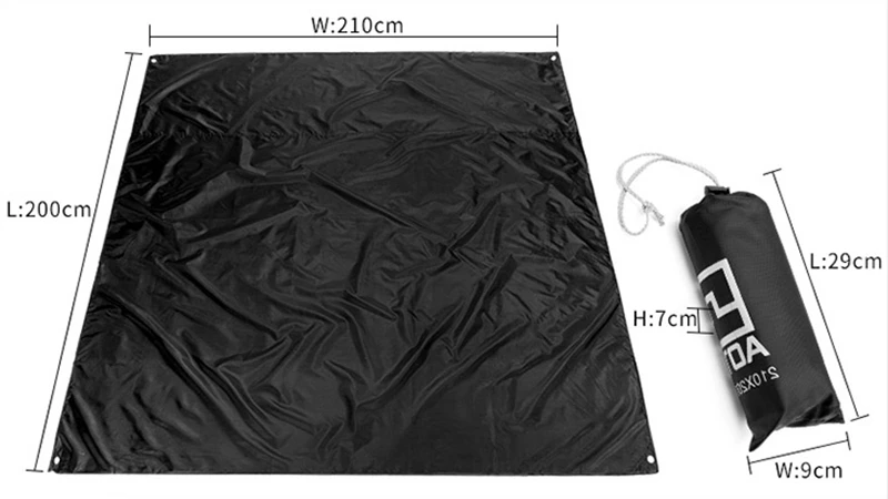 AOTU 2.1x2m Camping Mat sand free beach mat Manta Thick Oxford Waterproof Picnic sandless Beach Tent tapis de plage | Спорт и