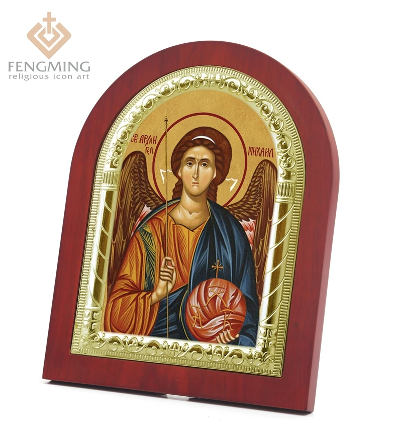 Икона святого Михаила арчанделя Русская православная мольберт церковная
