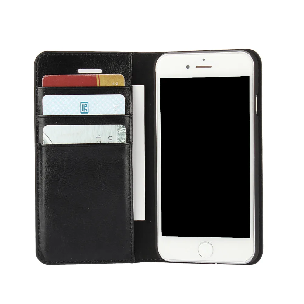 Роскошный чехол Coque 7 Plus из натуральной кожи для iPhone откидные Чехлы чехлы Capa Cose Etui