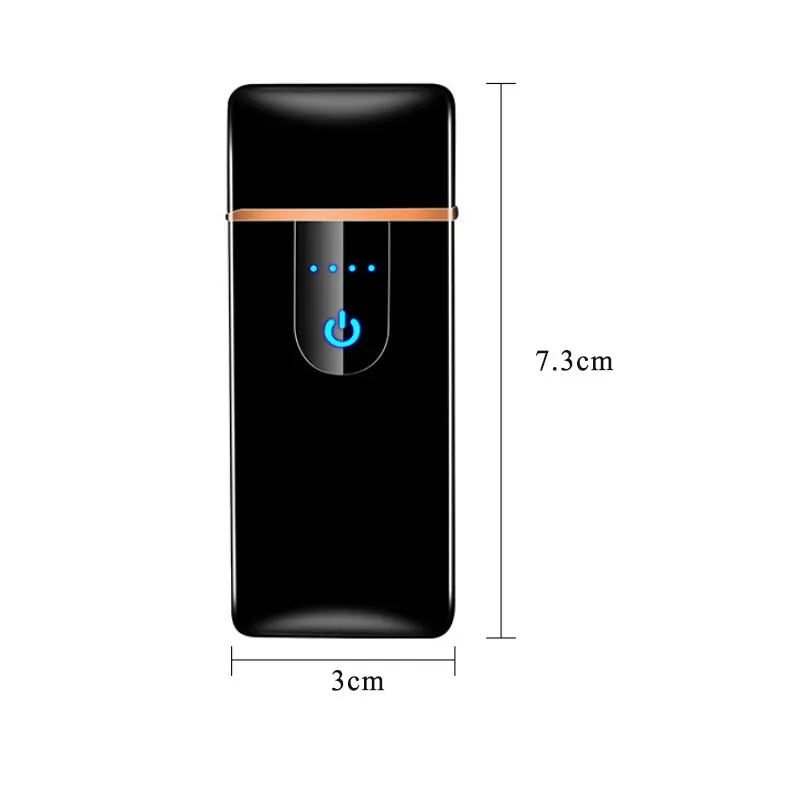 ЖК дисплей Интеллектуальный светодиодный сенсорный датчик Usb зарядка Зажигалка