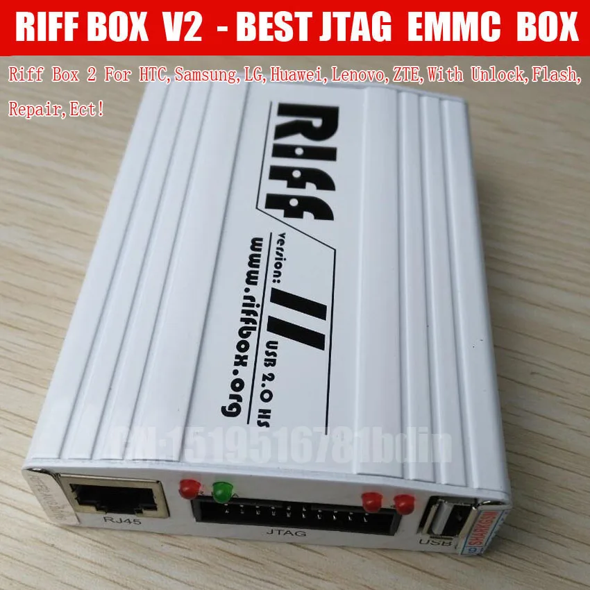 Новейший Riff Box лучший Jtag для HTC SAMSUNG Huawei разблокировка вспышка и ремонт с 2 плоскими