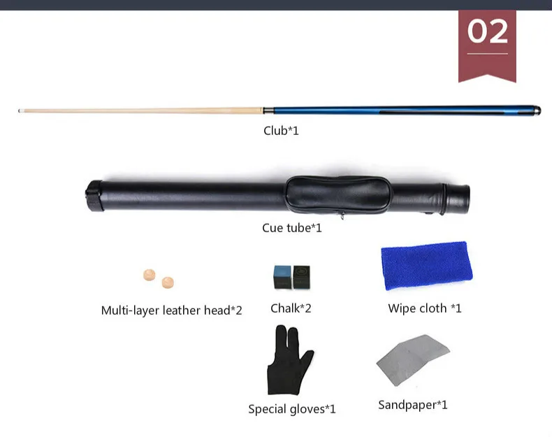 Jianying Billiard Cue Set Chinese Black 8-ball American Nine-ball Club Manual Split Single | Спорт и развлечения