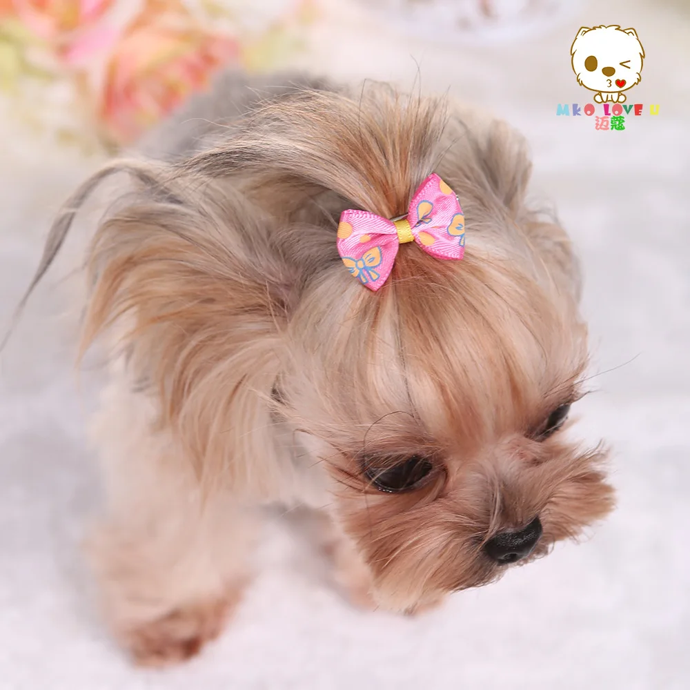Pasador Yorkshire VIP para mascotas, accesorios para el cabello para perros, horquilla para mascotas con estampado, 50 Uds.-2