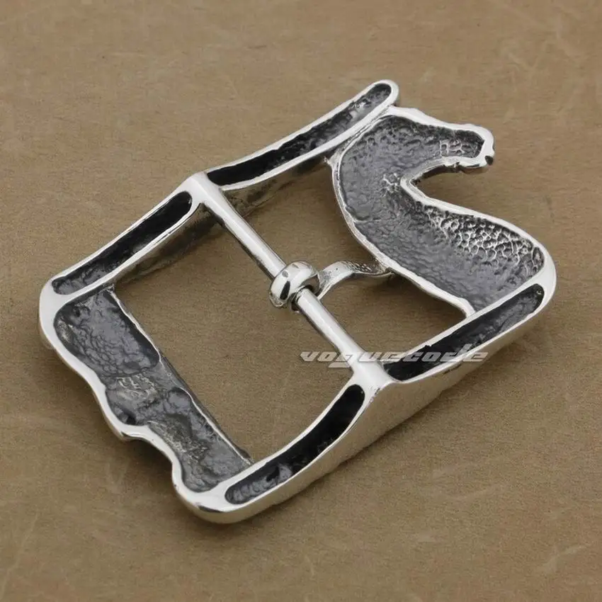 LINSION огромная Тяжелая искусственная Серебряная Мужская Байкерская пряжка для