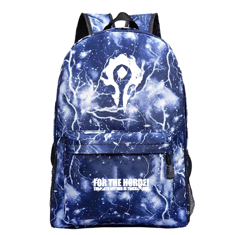 10 Рюкзак World of Warcraft для студентов Орды, рюкзак Mochila с новым рисунком для мужчин и женщин, рюкзак для путешествий - Color: 10