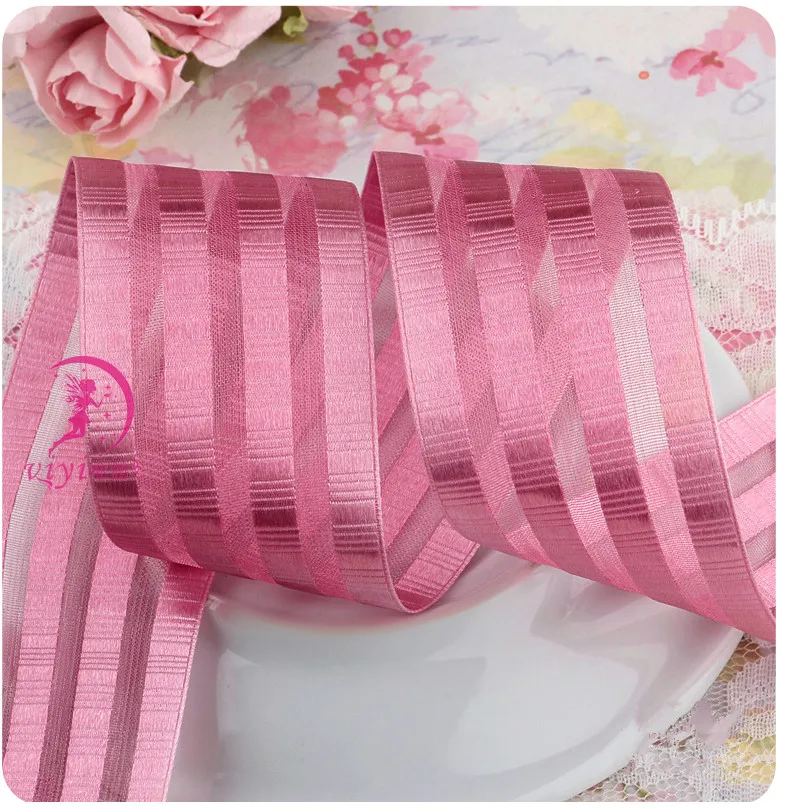 38mm 3.8cm Stripe Yarn Ribbon DIY bowknot accessories Satin ribbons handmade tape riband 6m/lot | Дом и сад