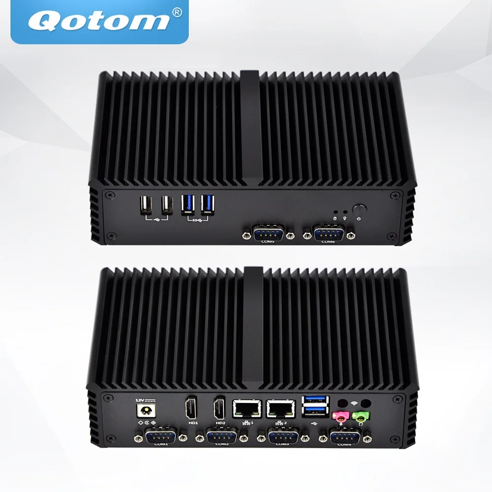 QOTOM мини материнская плата Q4200YG2-P Core i5-4200Y процессор 3," мини-Промышленная материнская плата X86