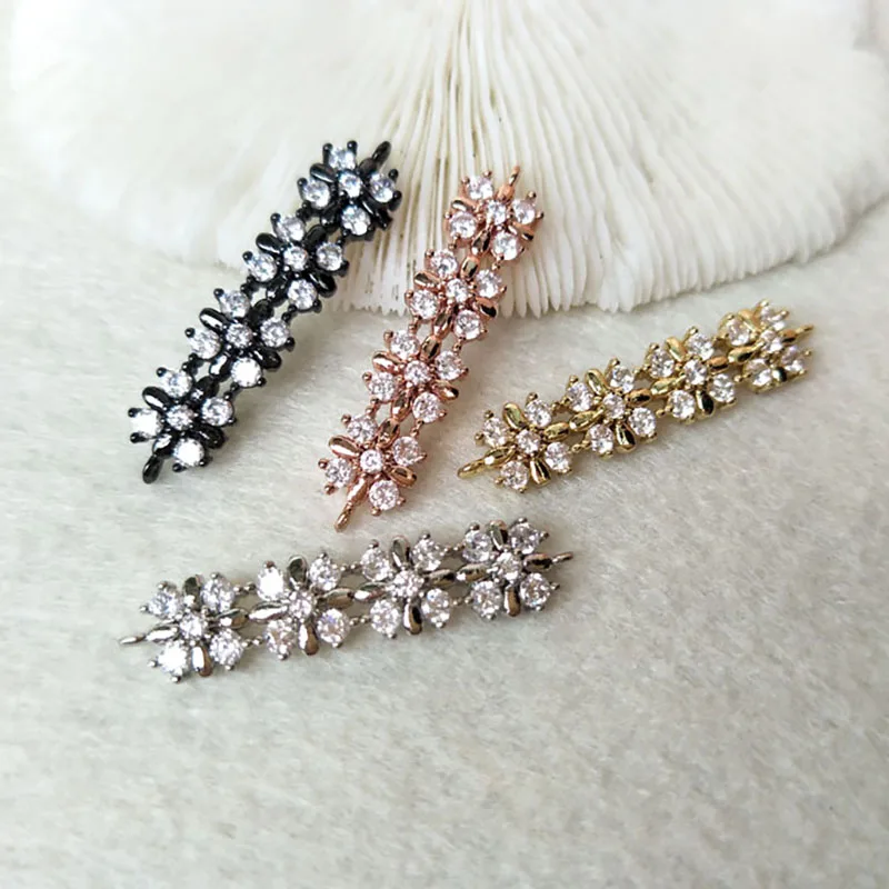 

10 Pieces CZ zircon Micro Pave Connector,Double Bails Beads Charm,DIY Bracelet necklace Jewelry Finding CT295