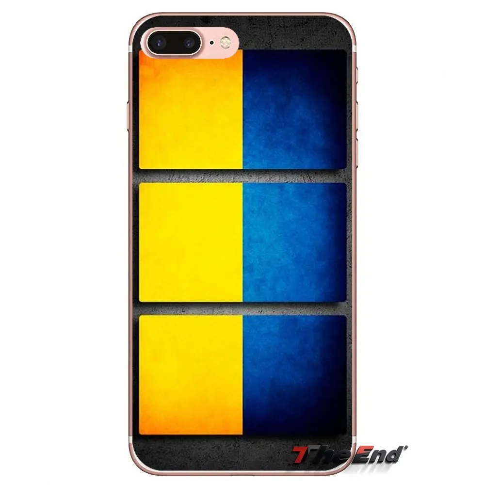 ТПУ чехол UA Украина украинский флаг баннер для Samsung Galaxy S2 S3 S4 S5 MINI S6 S7 edge S8 S9 Plus Note 2 3