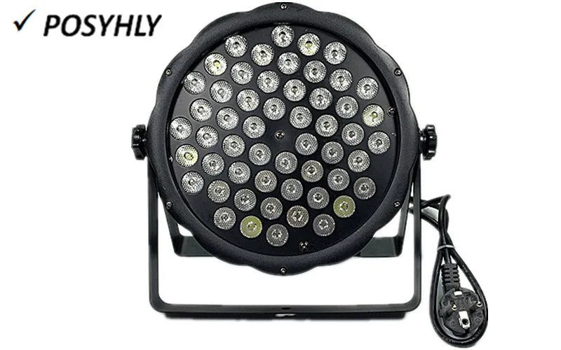 12 шт/пульт дистанционного управления 54X3W плоский LED Par свет кейс RGBW PAR DMX512 DJ