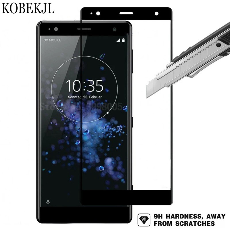 Защитное стекло для Sony Xperia XZ2 Compact закаленное XZ2Compact H8324 H8314 полноэкранная пленка |