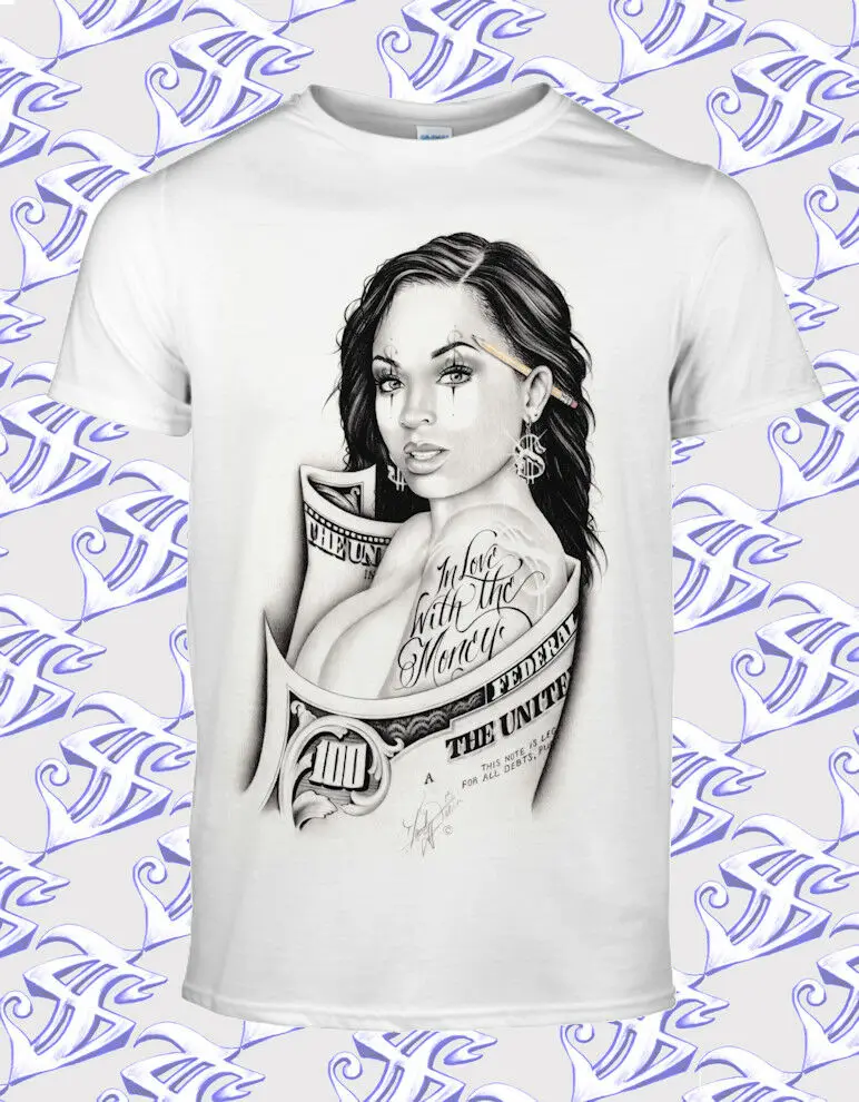 

White T-Shirt Weed Low Rider Art on Adult Money Hood Urban 2019 Men Fashion Funny Clothing Casual Short Sleeve Casual Men Tees