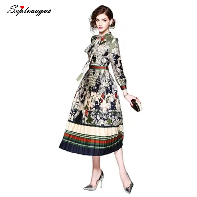 

Women Spring Summer Party Dress 2019 Casual Floral Print Maxi Dress Bandage Elegant Dresses Vestido Plus Size